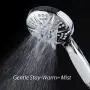 NOTILUS Giant High-Pressure 6-setting Luxury Rain/Handheld Shower Head - Anti-Slip Grip, Metal Fittings, Anti-Clog Jets, Heavy-Duty Stainless Steel Hose - All-Chrome Finish NOTILUS Giant High-Pressure 6-setting Luxury Rain/Handheld Shower Head - Anti-Slip Grip, Metal Fittings, Anti-Clog Jets, Heavy-Duty Stainless Steel Hose - All-Chrome Finish