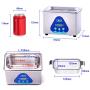 DK SONIC Ultrasonic Cleaner with Digital Timer and Basket for Jewelry,Ring,Eyeglasses,Denture,Watchband,Coins,Small Metal Parts,Daily Necessaries,Tattoo Equipment,etc