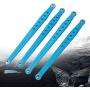 Dilwe RC Spare Parts, Front and Rear Metal Rods for 1/10 Remote Control Car Climbing Car AXIAL SCX10 4WD RC Cars Upgraded Hop up Parts