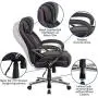 Flash Furniture HERCULES Series Big & Tall 500 lb. Rated Black LeatherSoft Executive Swivel Ergonomic Office Chair with Extra Wide Seat Flash Furniture HERCULES Series Big & Tall 500 lb. Rated Black LeatherSoft Executive Swivel Ergonomic Office Chair with Extra Wide Seat