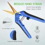 VIVOSUN 1-Pack Gardening Hand Pruner Pruning Shear with Titanium Coated Curved Precision Blades