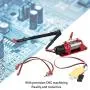 Woyisisi RC Winch Controller, Metal Electric Winch Parts Accessory with Switch Remote Control Panel for 1/10 RC Crawler Climbing Car(Red)