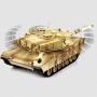 GRTVF 1:8 Crawlers Main Battle RC Tank T90 Metal Version Radio Remote Control Launch Armored Off Road Chariot Infrared Battle Military Toy 2.4G System Gear Box Tracks for Kids Gifts