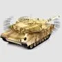 GRTVF 1:8 Crawlers Main Battle RC Tank T90 Metal Version Radio Remote Control Launch Armored Off Road Chariot Infrared Battle Military Toy 2.4G System Gear Box Tracks for Kids Gifts