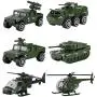 Hautton Diecast Military Toy Vehicles, 6 Pack Alloy Metal Army Toys Model Cars Playset Tank, Panzer, Attack Helicopter, Anti-air Vehicle, Scout Helicopter for Kids Boys Toddlers Hautton Diecast Military Toy Vehicles, 6 Pack Alloy Metal Army Toys Model Cars Playset Tank, Panzer, Attack Helicopter, Anti-air Vehicle, Scout Helicopter for Kids Boys Toddlers