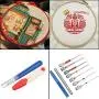 15 Pieces Cross Stitch Set Includes Embroidery Punch Needle Seam Ripper Scissors Threader Thimble Pipe for Cross Stitch Craft Supplies 15 Pieces Cross Stitch Set Includes Embroidery Punch Needle Seam Ripper Scissors Threader Thimble Pipe for Cross Stitch Craft Supplies