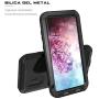Galaxy Note 10 Plus Case,Bpowe Super Shockproof Silicone Aluminum Metal Armor Tank Heavy Duty Sturdy Protector Cover Hard Case for Samsung Galaxy Note 10 Plus/Galaxy Note 10+ 5G 6.8'' 2019 (Black)