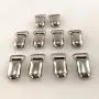 25pcs 15mm Pacifier Suspender Clips, JerryMart Pacifier Clips for Making Pacifier Holders Bib Clips Toy Holder Silver (15mm)