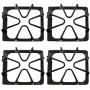 KITCHEN BASICS 101 Replacement Oven Stove Range Burner Grates Compatible with Whirlpool Stoves 8522858, WP8522858 8053456, WP8053456, WPW10447925, 4 Pack, Gloss Black.