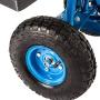 Peach Tree Garden Cart Rolling Work Seat Outdoor Utility Lawn Yard Patio Wagon Scooter for Planting, Adjustable Handle 360 Degree Swivel Seat Blue