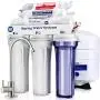 iSpring RCC7AK, NSF Certified, 6-Stage Superb Taste High Capacity Under Sink Reverse Osmosis Drinking Water Filter System with Alkaline Remineralization-Natural pH, White