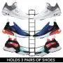 mDesign Modern Metal Shoe Organizer Display & Storage Shelf Rack - Adjustable Shelves Hang & Store Kicks, Running, Basketball, Tennis Shoes - 3 Tier, Each Wall Mount Unit Holds 6 Shoes, 2 Pack, Gray mDesign Modern Metal Shoe Organizer Display & Storage Shelf Rack - Adjustable Shelves Hang & Store Kicks, Running, Basketball, Tennis Shoes - 3 Tier, Each Wall Mount Unit Holds 6 Shoes, 2 Pack, Gray