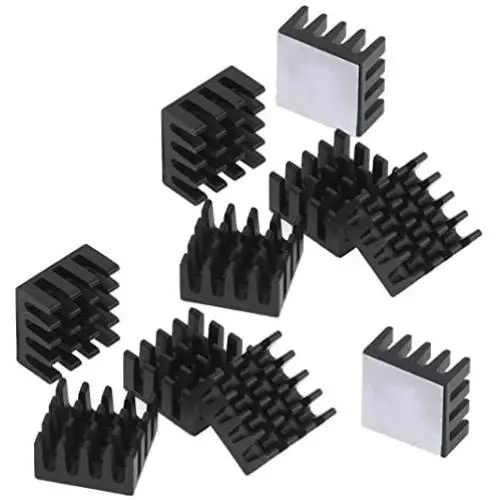Easycargo 10pcs 14mm Heatsink 14x14x7mm + pre Applied 3M 8810 Thermal Conductive Adhesive Tape for Cooling Cooler GPU Chips VRAM VGA VRAM RAM (14mmx14mmx7mm) (Black 14mm) Easycargo 10pcs 14mm Heatsink 14x14x7mm + pre Applied 3M 8810 Thermal Conductive Adhesive Tape for Cooling Cooler GPU Chips VRAM VGA VRAM RAM (14mmx14mmx7mm) (Black 14mm)