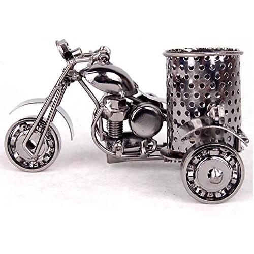 MYTANG Creative office desktop Storage accessories,Harley The motorcycle loves metal pencil pen holder Black,Very cool gift idea