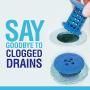 TubShroom The Revolutionary Tub Drain Protector Hair Catcher/Strainer/Snare, Blue