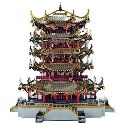 Microworld J058 Wuhan Yellow Crane Tower Model Building Kits Toys China Famous Architecture DIY 3D Metal Puzzle Jigsaw Laser Cut Brain Teaser Puzzles Microworld J058 Wuhan Yellow Crane Tower Model Building Kits Toys China Famous Architecture DIY 3D Metal Puzzle Jigsaw Laser Cut Brain Teaser Puzzles