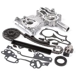 Evergreen TCK2000 Compatible With 85-95 Toyota 22R 22RE 8-Valves Timing Chain Kit w/Timing Cover