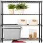 48'' Lx18 Wx82 H Garage Shelving Unit Heavy Duty 6-Shelf Wire Shelving Height Adjustable Shelves NSF Certification Utility Rolling Steel Commercial Grade with Wheels