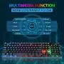 Gaming Keyboard and Mouse Combo, K1 LED Rainbow Backlit Keyboard with 104 Key Computer PC Gaming Keyboard for PC/Laptop Gaming Keyboard and Mouse Combo, K1 LED Rainbow Backlit Keyboard with 104 Key Computer PC Gaming Keyboard for PC/Laptop