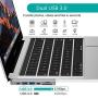 MacBook Pro USB Adapter, CHOETECH 7-in-1 MacBook Air Adapter with 4K HDMI, 2 USB 3.0, 100W USB C Power Delivery, Micro SD/SD Card Reader for MacBook Pro 2020/2019/2018/2017, MacBook Air 2020/2019