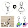 80 Pcs Keychain Clip D Snap Hook, Roctee Metal Key Ring with Chain Hooks for Lanyard Key Chain Crafting, DIY Crafts Keychain Carabiner Clip Hardware with Open Jump Ring (Silver) 80 Pcs Keychain Clip D Snap Hook, Roctee Metal Key Ring with Chain Hooks for Lanyard Key Chain Crafting, DIY Crafts Keychain Carabiner Clip Hardware with Open Jump Ring (Silver)