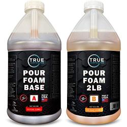 True Composites 2 Part Urethane Pour Foam, 2 Lb Density, Marine Foam for Boat Flotation, Sound Proofing, Foam Insulation, Post Hole Foam, 1 Gallon Kit