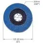 Nisorpa Premium Zirconia Oxide Flap Discs 40 Grit,50 Pack Industrial Abrasive Flapper Wheels Stainless Steel Sanding Discs For Wood Metal Polishing