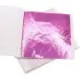 VGSEBA Imitation Gold Foil Sheets Gold Leaf Paper - 100 Pieces Pink Color Metal Leaf for Arts Decoration, Handcrafts, Gilding, Furniture, Nails, Paintings, Slime, Wall, Line, DIY 3.15 by 3.35 Inches VGSEBA Imitation Gold Foil Sheets Gold Leaf Paper - 100 Pieces Pink Color Metal Leaf for Arts Decoration, Handcrafts, Gilding, Furniture, Nails, Paintings, Slime, Wall, Line, DIY 3.15 by 3.35 Inches