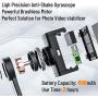 Gimbal Stabilizer for Smartphone with Extendable Bluetooth Selfie Stick and Tripod, 1-Axis Multifunction Remote 360°Automatic Rotation, Auto Balance iPhone/Android