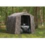 ShelterLogic 8 x 8 x 8 Shed-in-a-Box All Season Steel Metal Peak Roof Outdoor Storage Shed with Printed Camouflage Cover and Heavy Duty Reusable Auger Anchors