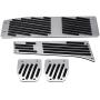 Car Foot Pedal Set, 4pcs Car Manual Transmission Clutch Brake Foot Rest Pedal Pad for BMW 1/3/5/7/X1 Series E30 E32 E34 E36 E38 E39 E46 E87 E90 E91 E92