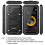 Beasyjoy iPhone X Case iPhone 10 Metal Case Heavy Duty Cover with Screen Full Body Protection Shockproof Dustproof Drop Proof Rugged Durable Military Grade Defender,Black
