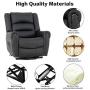 Mecor Lift Chair Power Lift Recliner for Elderly w/Dual Motor PU Leather Lay Flat Sleeper Recliner with Massage/Heat/Vibration/Remote Control for Living Room