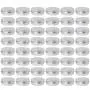 Moretoes 48 Pack 2 Oz Metal Round Tins Aluminum Tin Cans Containers with Screw Lid for Salve, Spices or Candies