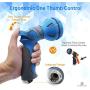 homyhomi Garden Hose Spray Nozzle, Heavy Duty Metal Spray Nozzle High Pressure, 8 Patterns Thumb Control for Watering, Car & Pet Washing