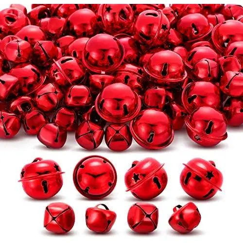 250 Pieces Jingle Bells Metal Star Cutout Jingle Bells and Craft Bells for Home Party Decorations Craft Daily Decorations DIY Bells (Red) 250 Pieces Jingle Bells Metal Star Cutout Jingle Bells and Craft Bells for Home Party Decorations Craft Daily Decorations DIY Bells (Red)