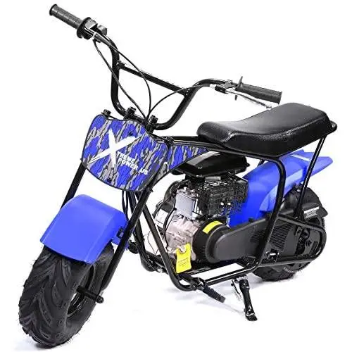 XtremepowerUS Pro-Series 80cc Off Road Dirt Bike 4-Stroke Kids Dirt Mini Kid Gas-Powered Dirt Bike Off Road Dirt Bikes Trail Mini Bike, Blue XtremepowerUS Pro-Series 80cc Off Road Dirt Bike 4-Stroke Kids Dirt Mini Kid Gas-Powered Dirt Bike Off Road Dirt Bikes Trail Mini Bike, Blue