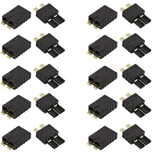 10 Pairs RC Battery Connector Plugs (Unassembled) NiMh/Lipo Battery Brushless ESC High Current Connectors for Traxxas fit Slash/Rustler/Stampede/Bandit/E Revo RC Cars 10 Pairs RC Battery Connector Plugs (Unassembled) NiMh/Lipo Battery Brushless ESC High Current Connectors for Traxxas fit Slash/Rustler/Stampede/Bandit/E Revo RC Cars