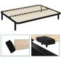 YITAHOME Queen Bed Frame 10 Inch Metal Platform with Wood Slats Support Reinforced Mattress Foundation 1000 Lbs Heavy Duty No Box Spring Needed, Black
