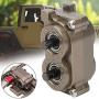 Vbest life RC Car Transfer Case Replacement Part, CNC Metal Forward and Reverse Gearbox Transfer Case for SCX10 1/10 RC Crawler