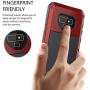 Galaxy Note 9 Case,Lilycase Armor Heavy Duty Hybrid Aluminum Metal Shockproof Military Shockproof Hard Cover for Samsung Galaxy Galaxy Note 9 Newest - Red