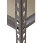 Muscle Rack UR482472PB5PAZ-SV Silver Vein Steel Storage Rack, 5 Adjustable Shelves, 4000 lb. Capacity, 72'' Height x 48'' Width x 24'' Depth