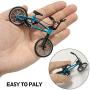 BMX Finger Bike Series 12,Replica Bike with Real Metal Frame, Graphics, and Moveable Parts for Flick Tricks, Flares, Grinds, and Finger Bike Games