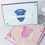 BUZHI 2 Pieces Cutting Dies Metal Baby Clothes Die Embossing Stencils for Baby Shower Invitation Card Paper DIY Craft Decoration