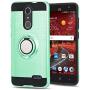 ZTE ZMAX One (Z719DL)/ZTE Grand X4/ZTE Blade Spark Z971 Case with HD Phone Screen Protector,Ymhxcy 360 Degree Rotating Ring & Bracket Dual Layer Resistant Back Cover for ZTE Grand X 4 Z956-ZH Mint