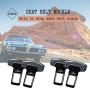 4 PCS Car Seat Belt Clip,Universal Seat Belt Buckle Auto Metal Seat Belts Clip (6PCS)