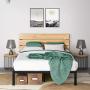 Zinus Paul Metal and Wood Platform Bed with Wood Slat Support, Full