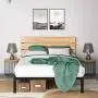 Zinus Paul Metal and Wood Platform Bed with Wood Slat Support, Full Zinus Paul Metal and Wood Platform Bed with Wood Slat Support, Full