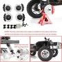 LAFEINA 4 PCS/Set Metal Front Rear Brake Discs Kit with Calipers for 1/10 Traxxas TRX4 TRX6 RC Crawler Car Upgrade Parts Accessories (Black)