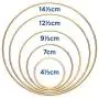 Bastex 15 Piece Gold Metal Hoop Craft Rings. Bulk Ring Sizes That Include, 2, 3, 4, 5 and 6 Inch Diameter and. Perfect for Macrame, Dreamcatcher, Embroidery, Wreaths and More Bastex 15 Piece Gold Metal Hoop Craft Rings. Bulk Ring Sizes That Include, 2, 3, 4, 5 and 6 Inch Diameter and. Perfect for Macrame, Dreamcatcher, Embroidery, Wreaths and More